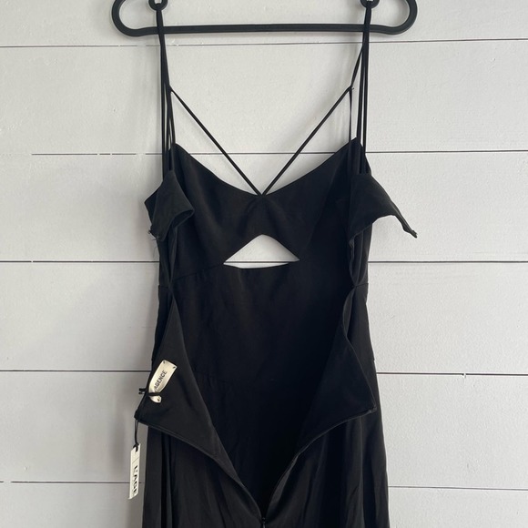 NWT L'AGENCE Elsa Maxi Dress in Washed Black - Picture 7 of 8